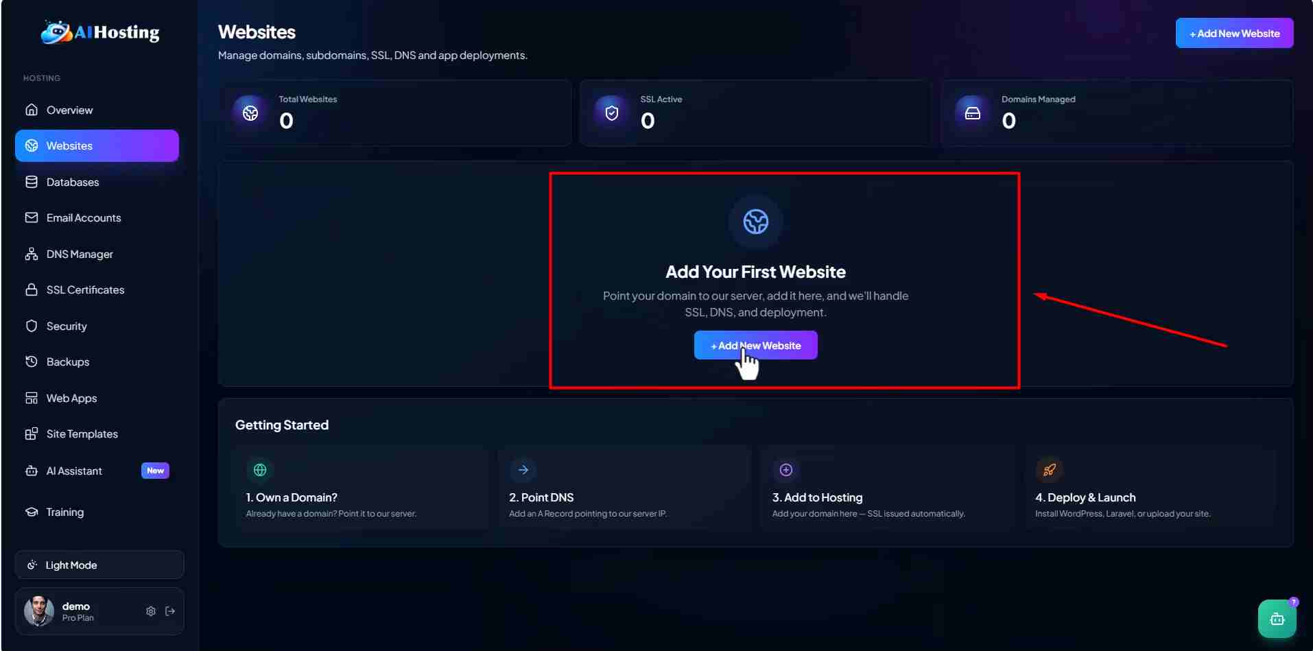 Add Website