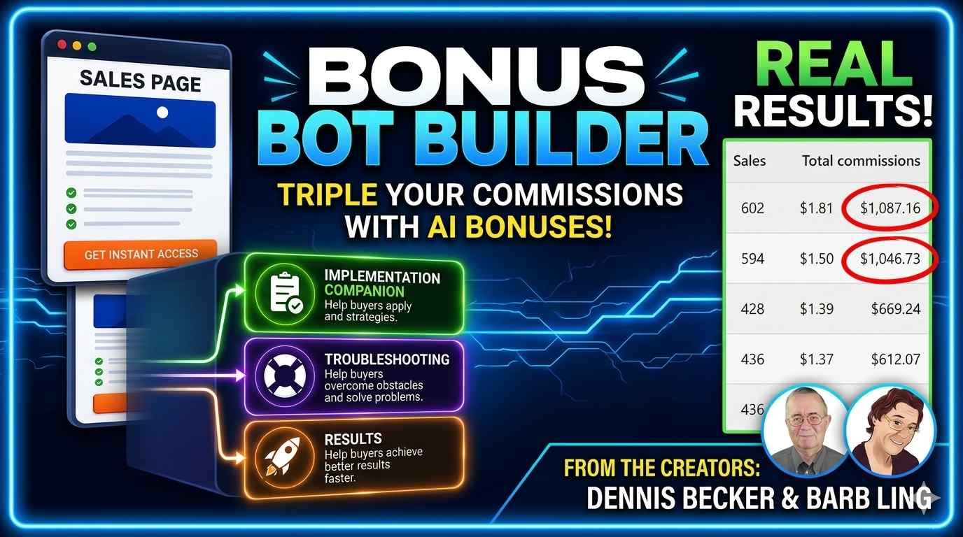 Read more about the article Bonus Bot Builder Review + 90% Offer + OTOs + $53k Bundle