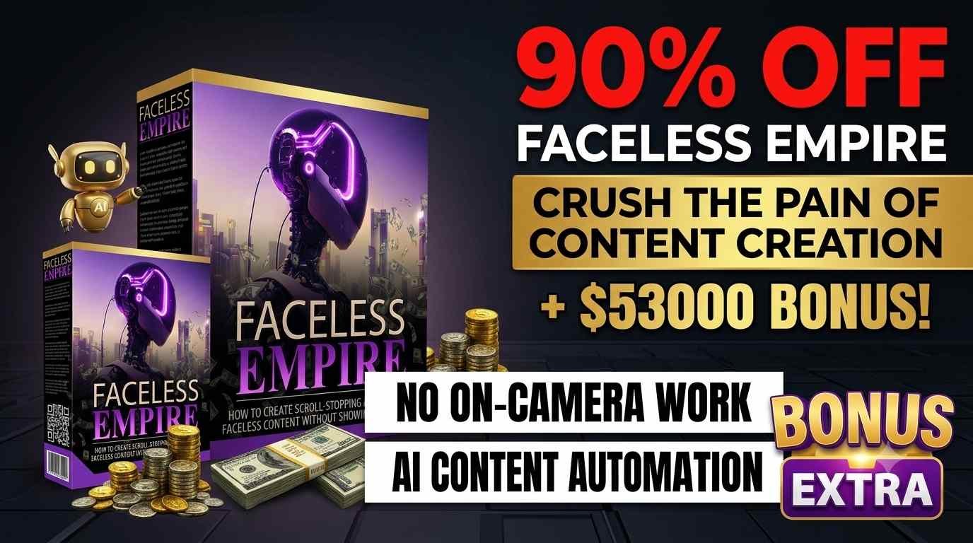 Read more about the article Faceless Empire Review 2026 + 90% Offer + Bonus $53k