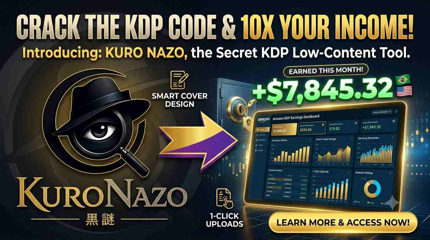 KuroNazo software dashboard for building a Find-the-Killer mystery puzzle book
