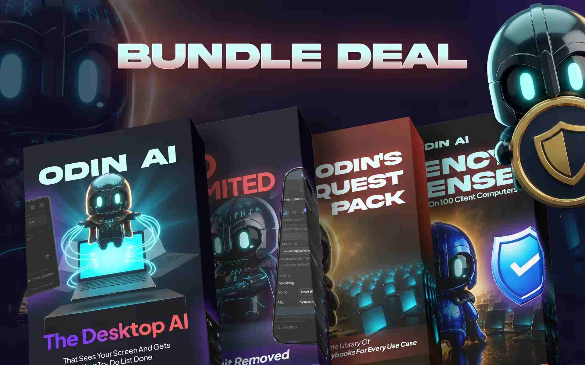 Odin AI Bundle package covering Pro Unlimited, Workflow Pack, and Agency License