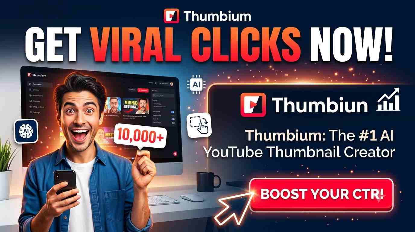 Thumbium AI thumbnail generator overview