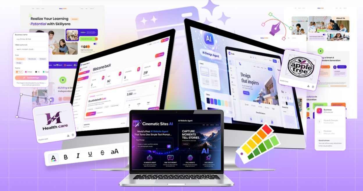 How CinematicSites AI builds a website from a prompt