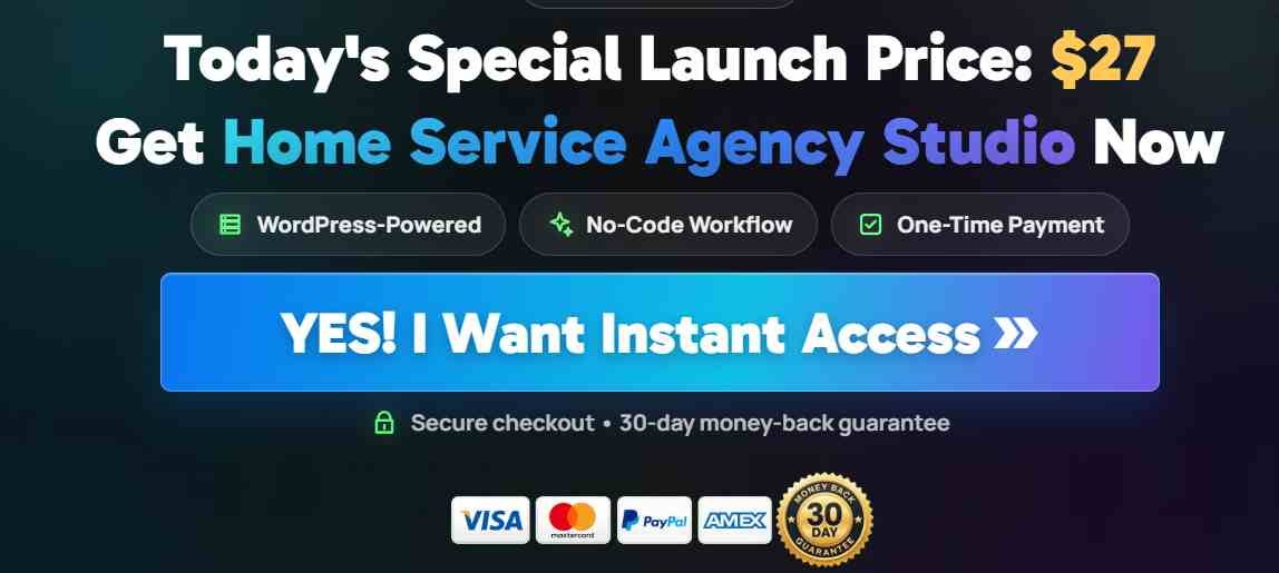 Home Service Agency Studio — get instant access