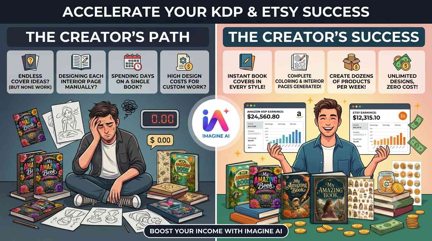 Imagine AI compared to other AI tools for digital product creators