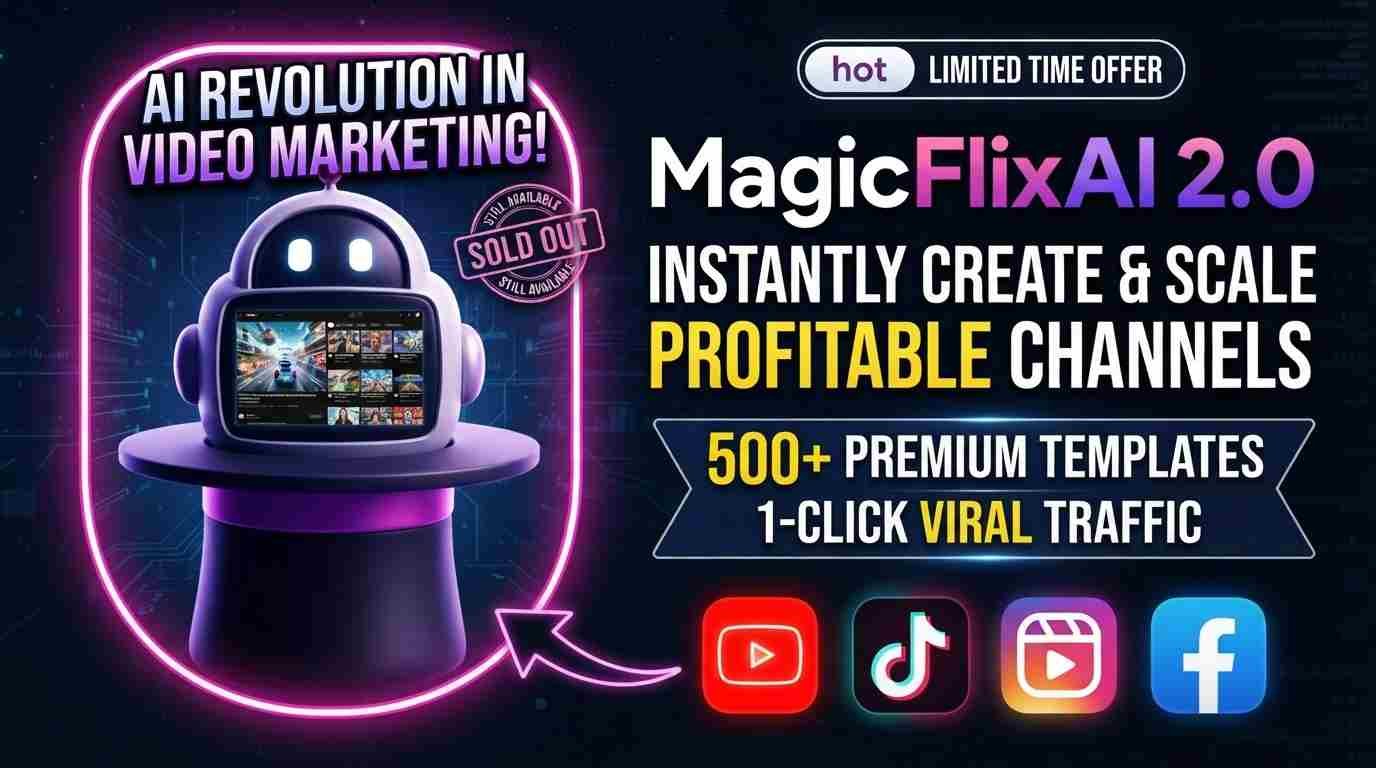 Read more about the article MagicFlixAI 2.0 Review 2026: Features, Pricing, Bonuses & Honest Verdict