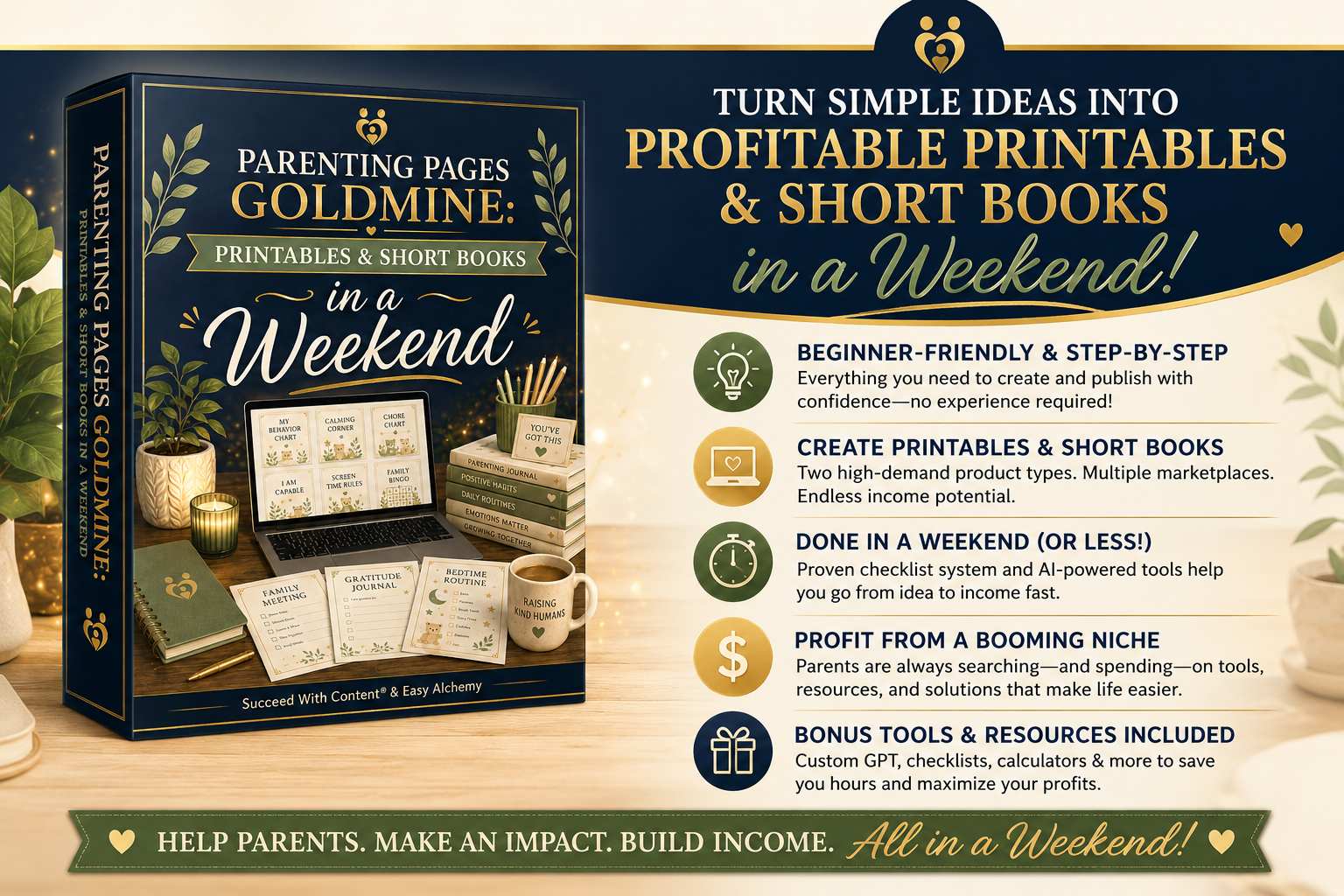Parenting Pages Goldmine key features overview