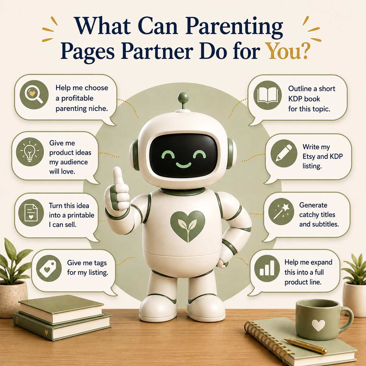 How Parenting Pages Goldmine works step by step