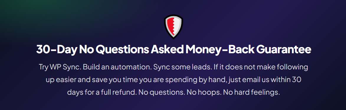 WP Sync final verdict screenshot
